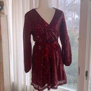 New! Party dress by Andree. Beautiful cranberry